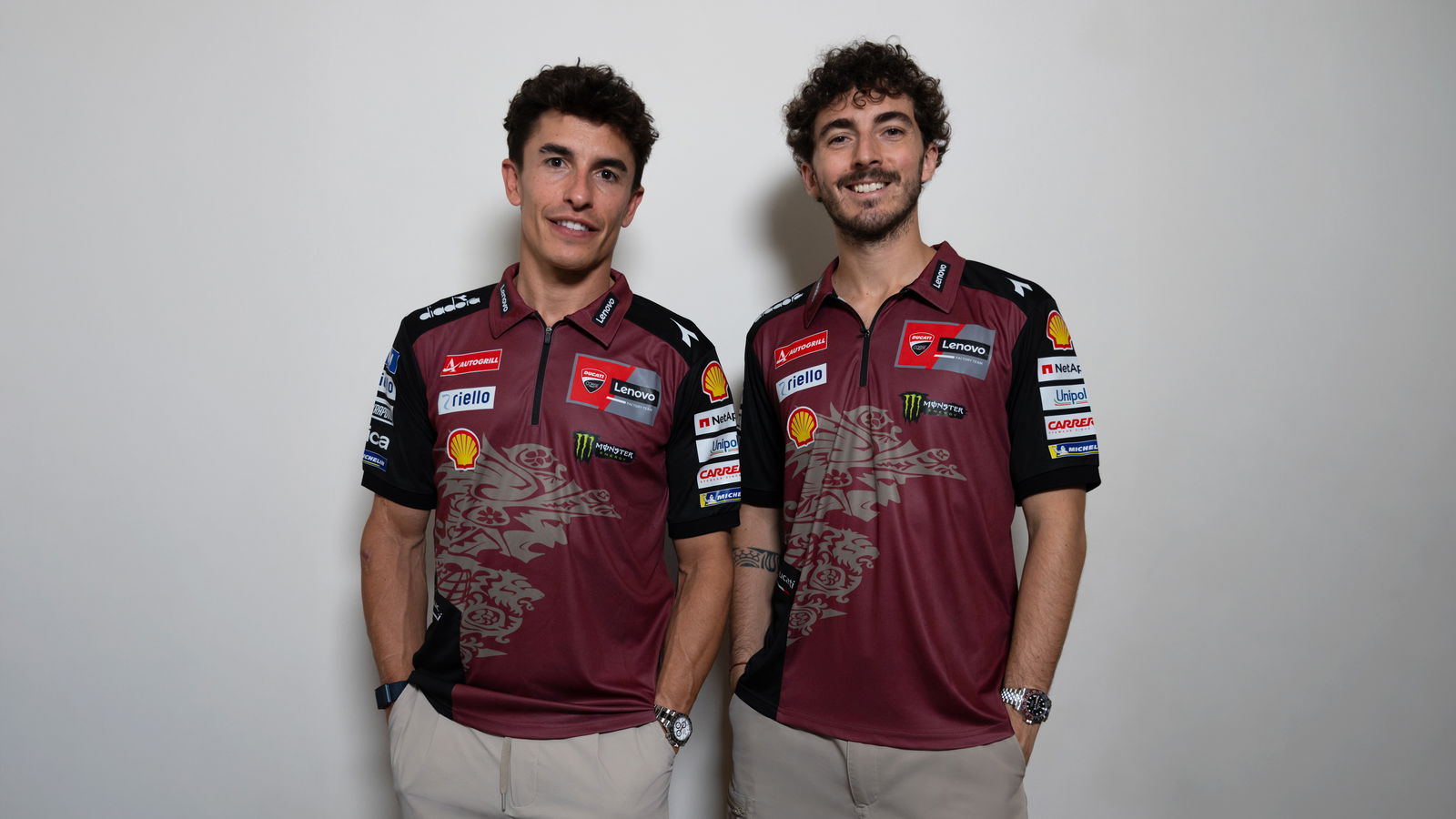 Marc Marquez, Francesco Bagnaia. Credit: Ducati.